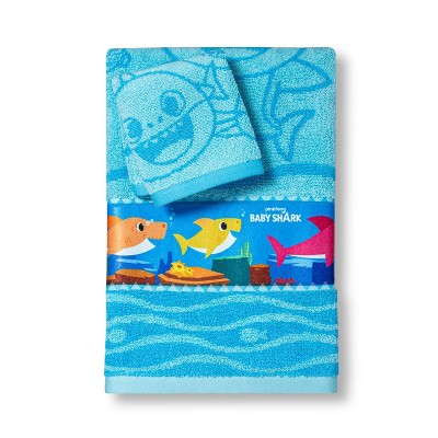 pinkfong baby shark towel