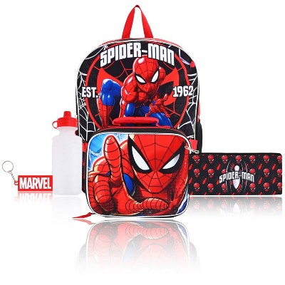 Avengers backpack with lunchbox best sale