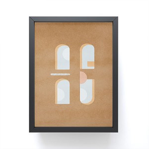 Lola Terracota The Arch Of A Window Abstract Shapes Contemporary Framed Mini Art Print - Society6 - 1 of 3