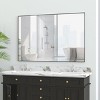 NicBex Bathroom Mirror,Decorative Wall Mirrors for Bathroom,Living Room,Bedroom,Vanity Mirror with Aluminum Frame,Horizontal/Vertical - 2 of 4