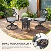 NicBex Modern Aluminum Outdoor End Table Outdoor Side Table, Outdoor Coffee Table Patio Table Small Table Outdoor Table for Backyard, Balcony, Porch - 2 of 4