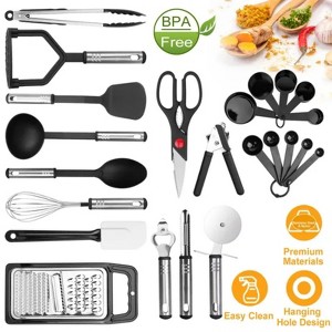 LunaLulinlk 23-Piece Stainless Steel Kitchen Utensil Set Nylon Heat-Resistant Cookware - 1 of 4