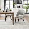 Set of 2 YOUNIKE Modern Armless Dining Chairs Upholstered Kitchen & Dining Room Chairs Vanity Side Chair 22.83"Wx22.05"Dx34.65"H - 4 of 4
