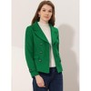 INSPIRE CHIC Women's Notched Lapel Double-Breasted Pea Coat - 2 of 4