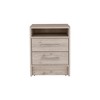 Grungis Modern Wood Nightstands with 2 Drawers and Open Shelf,Bedside Table with Metal Handles,End Table for Bedroom - 2 of 4