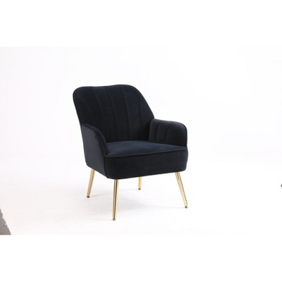 NicBex Teddy Fabric Accent Chair Comfy Armchair with Adjustable Metal Legs Lazy Single Chair for Living Room,Bedroom