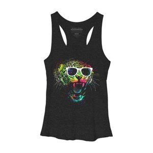 Women's Design By Humans Technicolor Jaguar By clingcling Racerback Tank Top - 1 of 3