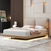 NicBex Queen/Full Size Upholstered Bed Frame with Sensor Light and Charging Station for Adults - 2 of 4