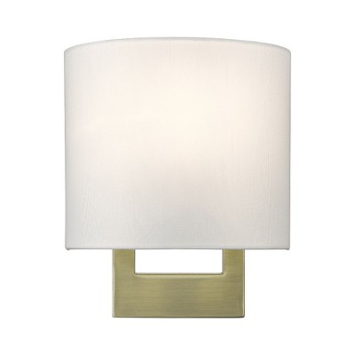 Livex Lighting Petite 1 - Light Wall Light in  Antique Brass