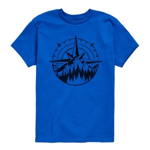 Boys' - Instant Message - Compass Nature Scene Short Sleeve Graphic T-Shirt - 1 of 4