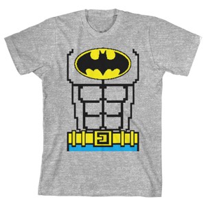 Batman Cosplay Boy's Athletic Heather T-shirt - 1 of 1