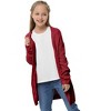 Clearlove Girls' Long Sleeve Chunky Knit Cardigan Front Open Thick Oversized Cozy Sweater Jacket - 4 of 4