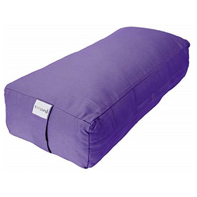 Sol Living Yoga Bolster Pillow with Removable Cover Rectangle