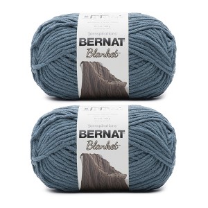 Bernat Blanket Big Ball Yarn 24 Pack-Stormy Green - 1 of 4