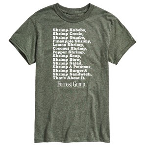 Men's - Forrest Gump - Bubbas Shrimp List Short Sleeve Graphic T-Shirt - 1 of 4