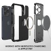 Vena vArmor Rugged Case for Apple iPhone 15 Pro, Military Grade Drop Protection Armor with Kickstand Holster Belt Clip - Graphite Gray - 3 of 4
