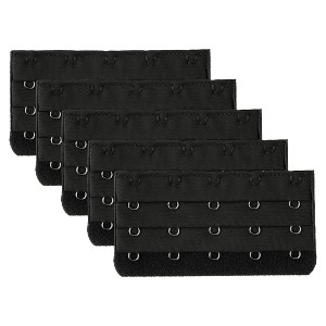 INSPIRE CHIC Women's Adjustable Brassiere Eye Tape Multi Color 3 Rows 5/6 Hooks Bra Extender - 1 of 4