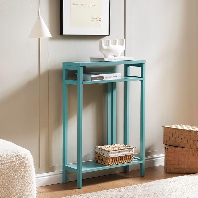 Kings Brand Furniture Wood Console Table with 2 Shelves - Minimalist Entryway Table