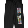 Spider-Man Classic Comic Book Art Men's Black Sleep Pants - 2 of 4