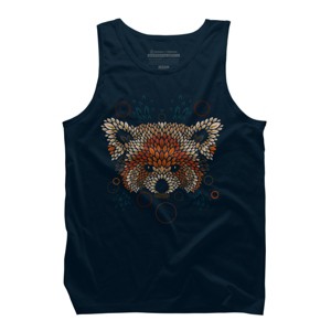 Men's Design By Humans Red Panda Face By LetterQ Tank Top - 1 of 3