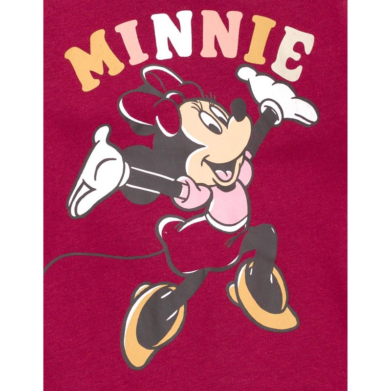 Disney Princess Minnie Mouse Winnie the Pooh Rapunzel Eeyore Piglet Fleece Sweatshirt and Pants Set Infant to Little Kid, 5 of 8