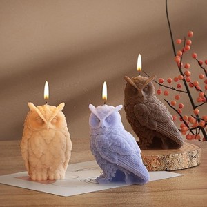 JDICTION 3D Animal & Owl Silicone Mold Set - Resin Candle Molds For Home Decor And DIY Craft Making - 1 of 4