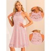 Allegra K Women's Lace Halter Neck Sleeveless Elegant Cocktail A-Line Dress - 2 of 4