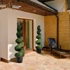 Costway 4FT Artificial  Tree Faux Tree W/Realistic Leaves Indoor Outdoor - 3 of 4