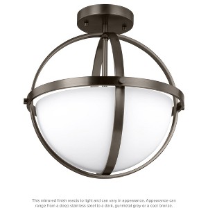 Two Light Semi-Flush Convertible Pendant - 1 of 2