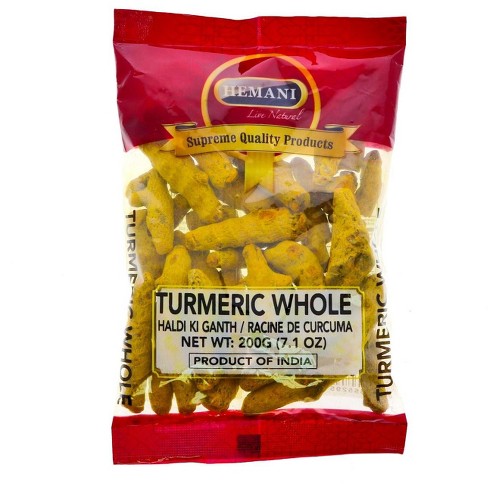 Hemani Whole Turmeric Root (curcumin) 7.1 Oz (200g) - Product Of India ...