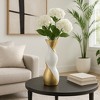 Decorative Ceramic Vase - Complements Living Room, Office, and Bedroom - Perfect Flower Vase for Table Accent and House Decor - 2 of 4
