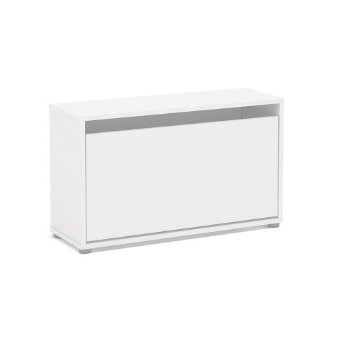 Laminate Pivot Open Shoe Cabinet White - Brightroom™ : Target