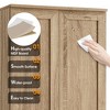 MAYEERTY Brown Storage Cabinet 2 Doors Adjustable Shelf MDF - 4 of 4