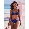 Women's Contrast Print High Waisted Bikini Swimsuit Bottom - LASCANA - 3 of 4