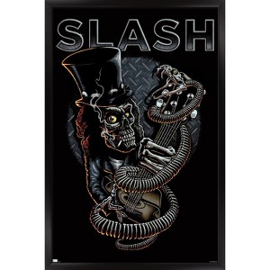 Trends International Slash - Skull Guitar Snake Framed Wall Poster Prints - 1 of 4
