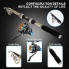 Probe Hues Telescopic Fishing Rod and Reel Combo with Carbon Fiber Pole - 2 of 3