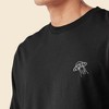 Dalix UFO Embroidered Cotton Classic Fit Long Sleeve Crewneck Tee Shirt Mens - 4 of 4