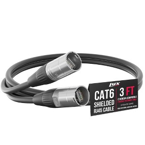 LyxPro Shielded CAT6 Ethercon Cable, Male to Male, Pro Audio & Lighting RJ45 Cable - 1 of 4