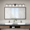 Livex Lighting Manhattan 6 - Light Vanity in  Polished Black Chrome - 4 of 4
