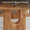Tribesigns Modern Dining Table for 6, 71" Large Kitchen Dining Table with Wood Pedestal Base, for Kitchen, Dining Room, Living Room - 4 of 4