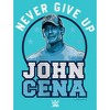 Girl's WWE John Cena Never Give Up Blue Logo T-Shirt - 2 of 4