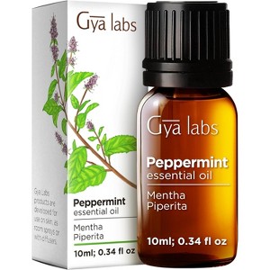 Gya Labs Peppermint Essential Oil for Diffuser & Hair - 0.34 Fl Oz - Peppermint Mint Oil for Skin, Face, Body - 1 of 4