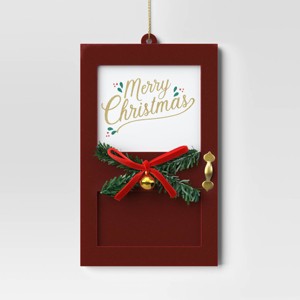 Christmas Wood Door "Merry Christmas" Ornament Red - Wondershop™ - 1 of 3