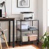 3-Tier Printer Stand Rolling Office Printer Cart with Metal Frame - 2 of 4