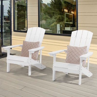 Sonkuki  2-Pack Recycled Plastic Wood Adirondack Chair