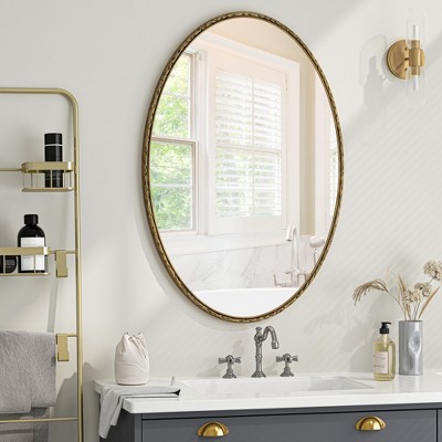 Bathroom Mirror,Vanity Mirror or Wall Decor Mirror Concise Style for Living Room Bedroom Entryway(Contains Mirror Only)