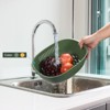Unique Bargains Kitchen Colander Bowl Strainers Plastic Double Layered Drain Basket - 4 of 4