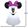 Gemmy Airblown Inflatable Stylized Minnie Ghost Disney, 3.5 ft Tall, Multicolored - 3 of 4