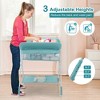 Costway Grey 3 Drawer Baby Changing Table Infant Diaper Changing Station  w/Safety Belt BB5762GR - The Home Depot