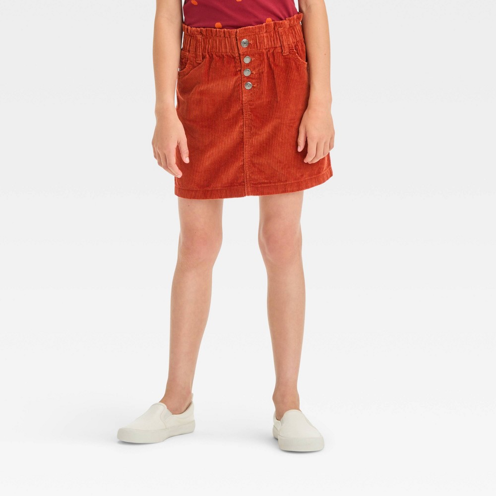 Girl Paper Bag Corduroy Skirt